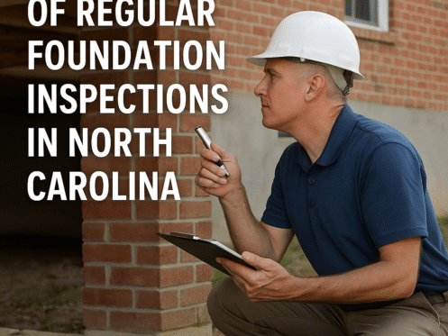 Foundation inspection being performed on North Carolina home